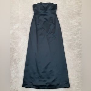 Vintage Satin Strapless Ann Taylor Gown - size 6